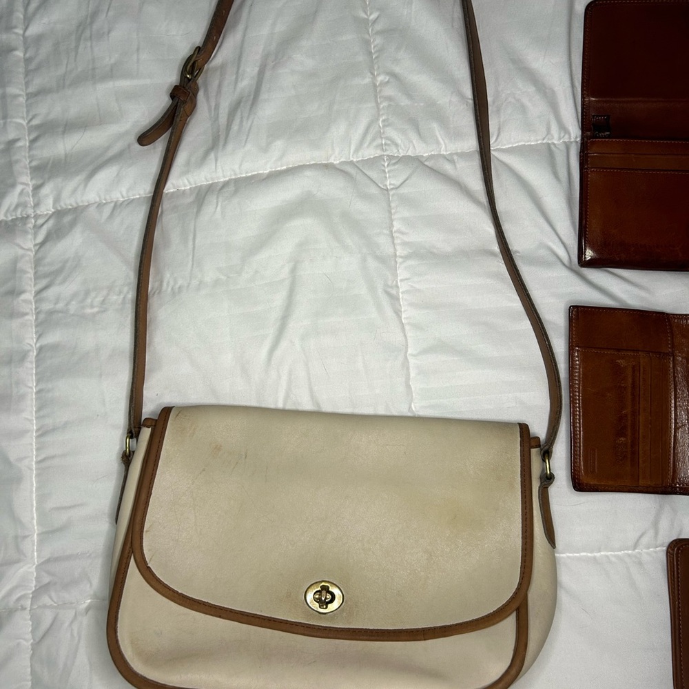Vintage Coach spectator city bag